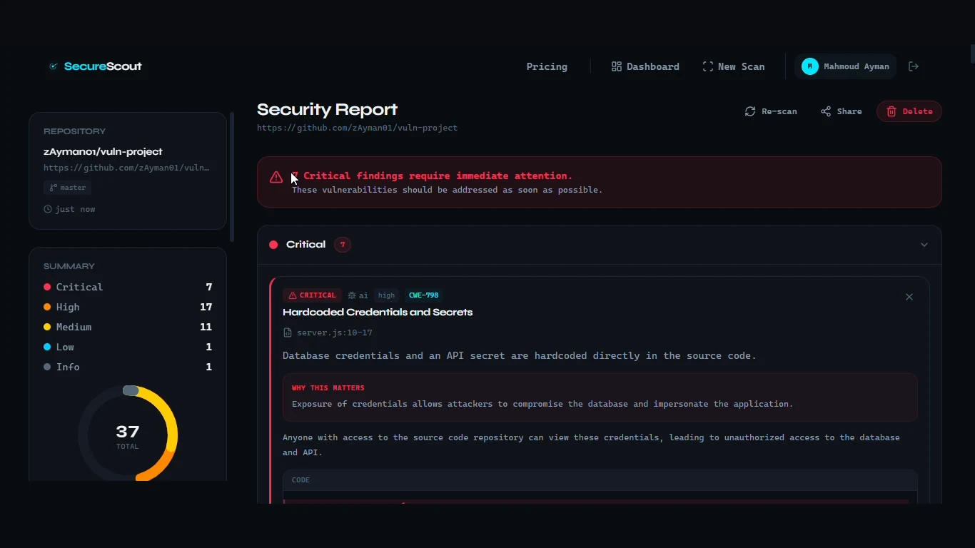 SecureScout screenshot